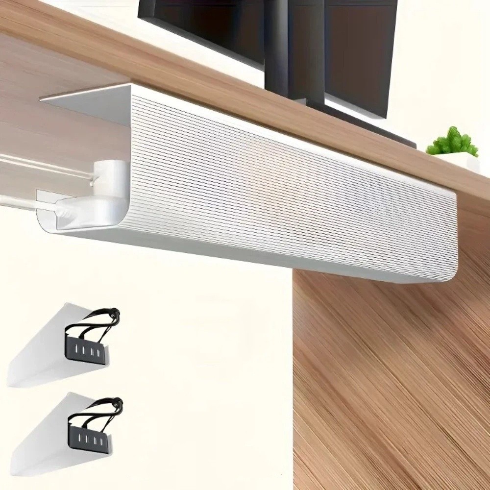 Cable Tray Under Desk - PVC Organizer kabli pod biurko, duża