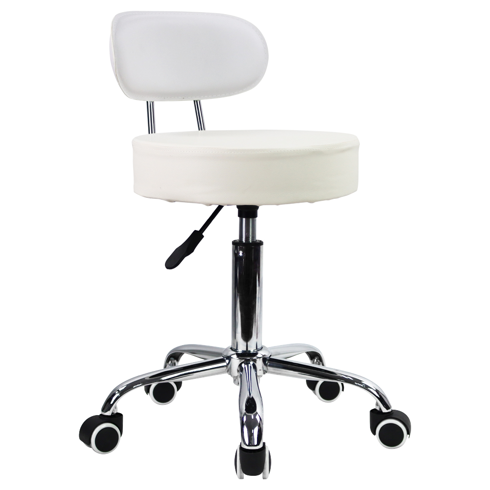 Task Chair Mid Back - CANBOUN Skórzany Taboret na Kółkach z