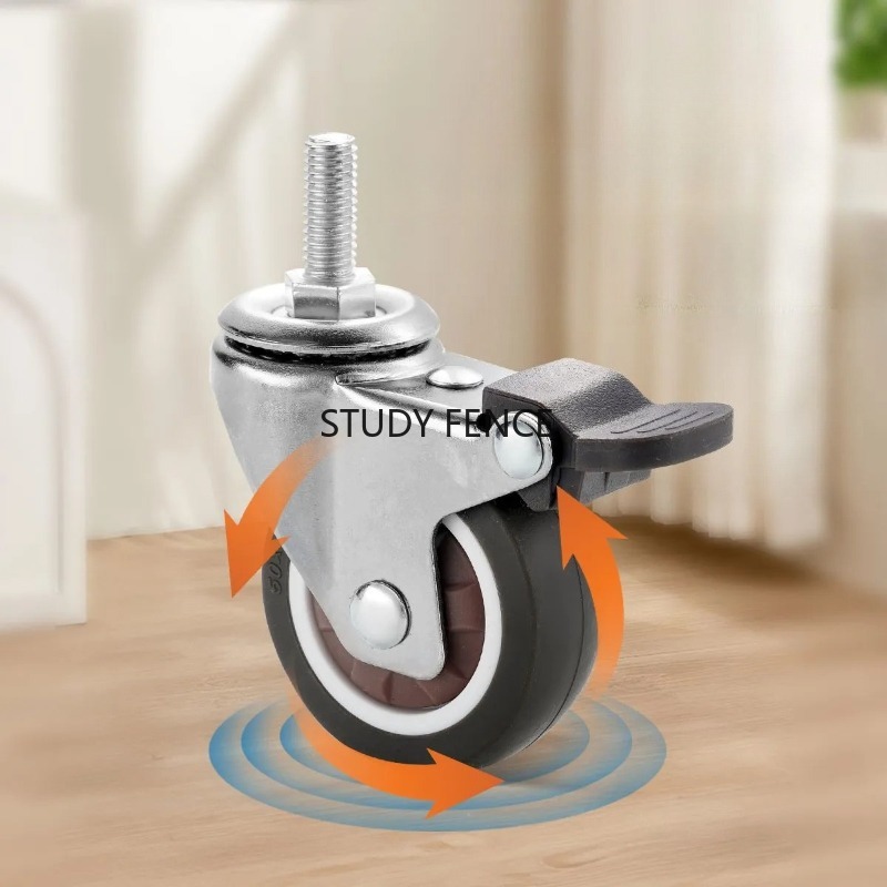 4 szt. kółek śrubowych M6 1/1. – Office Furniture Hardware recenzja i cena