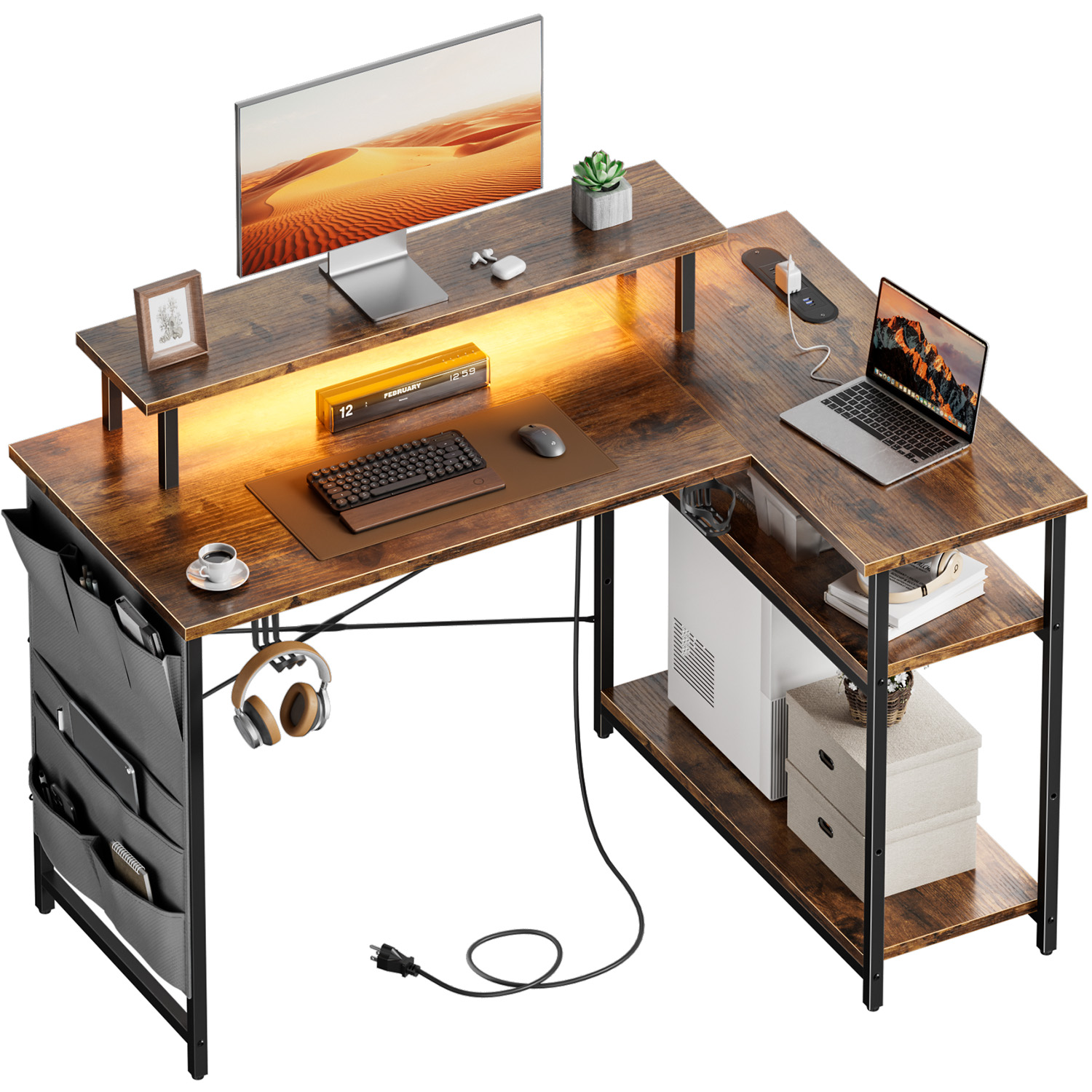 Biurko komputerowe w kształcie – Office X Furniture recenzja i cena