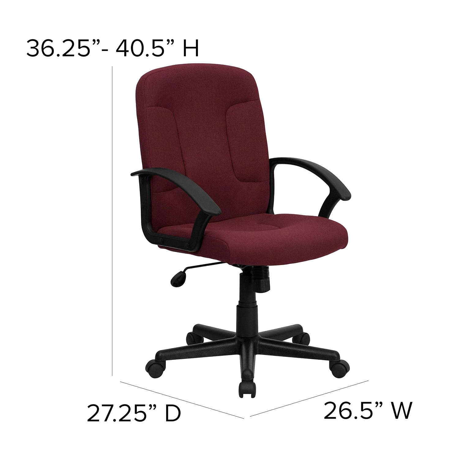 Krzesło biurowe z tkaniny w ko – Task Chair Mid Back recenzja i cena
