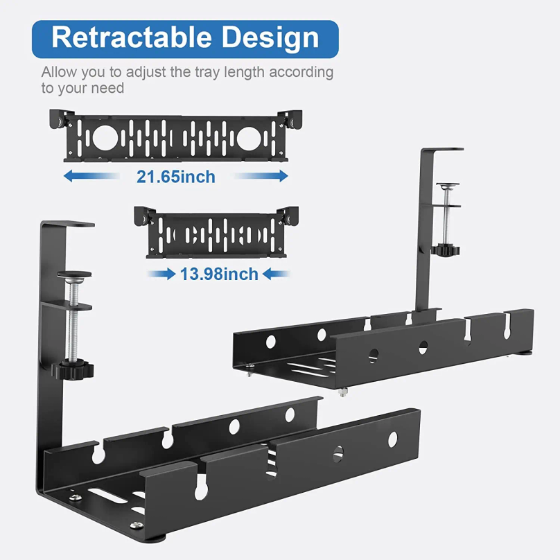Metalowa prowadnica kabli pod  – Cable Tray Under Desk recenzja i cena