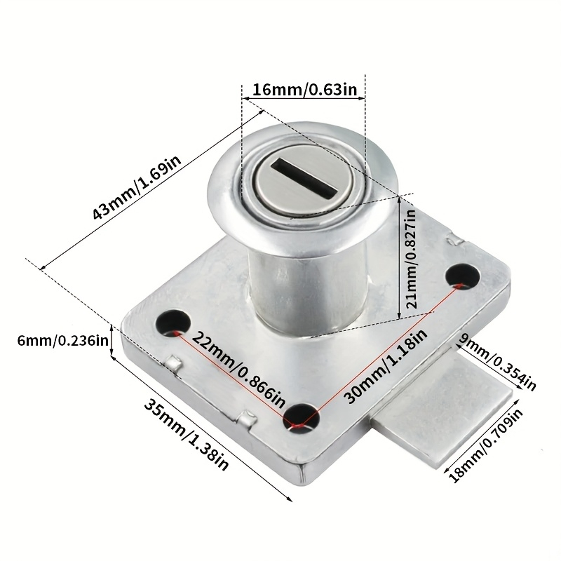 Zamek do szuflady szafki, zamk – Office Furniture Hardware recenzja i cena