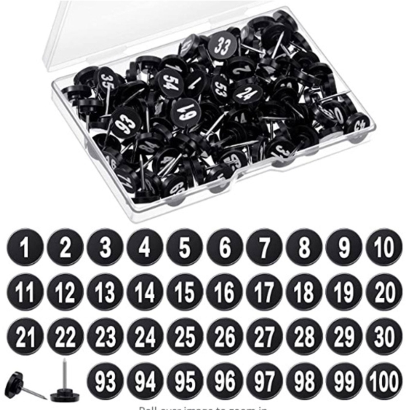 100 szt. Okrągłe numerowane pi – Office Furniture Online recenzja i cena